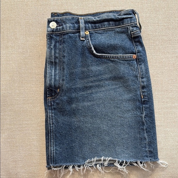 Citizens Of Humanity Beatnik Blue Denim Mini Skirt size 30 - Picture 5 of 9
